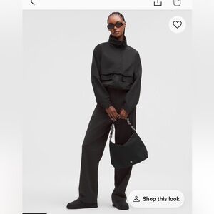 Black lululemon medium straight leg daydrift trouser